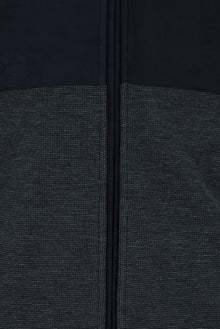 Açık Lacivert Pamuklu Fermuarlı Sweatshirt