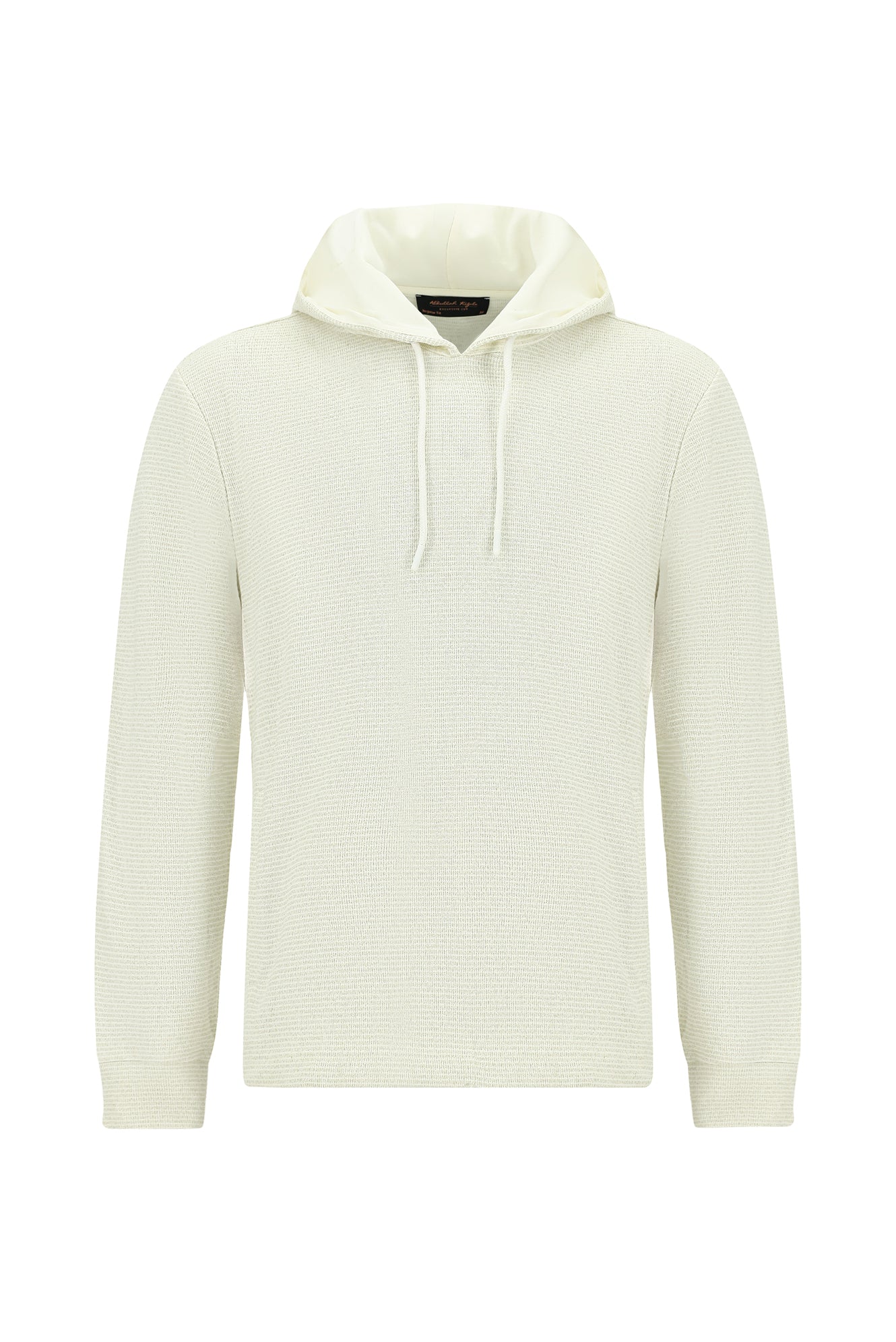 Taş Kapüşonlu Regular Fit Desenli Pamuklu Sweatshirt
