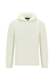 Taş Kapüşonlu Regular Fit Desenli Pamuklu Sweatshirt