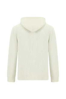 Taş Kapüşonlu Regular Fit Desenli Pamuklu Sweatshirt