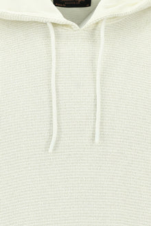 Taş Kapüşonlu Regular Fit Desenli Pamuklu Sweatshirt