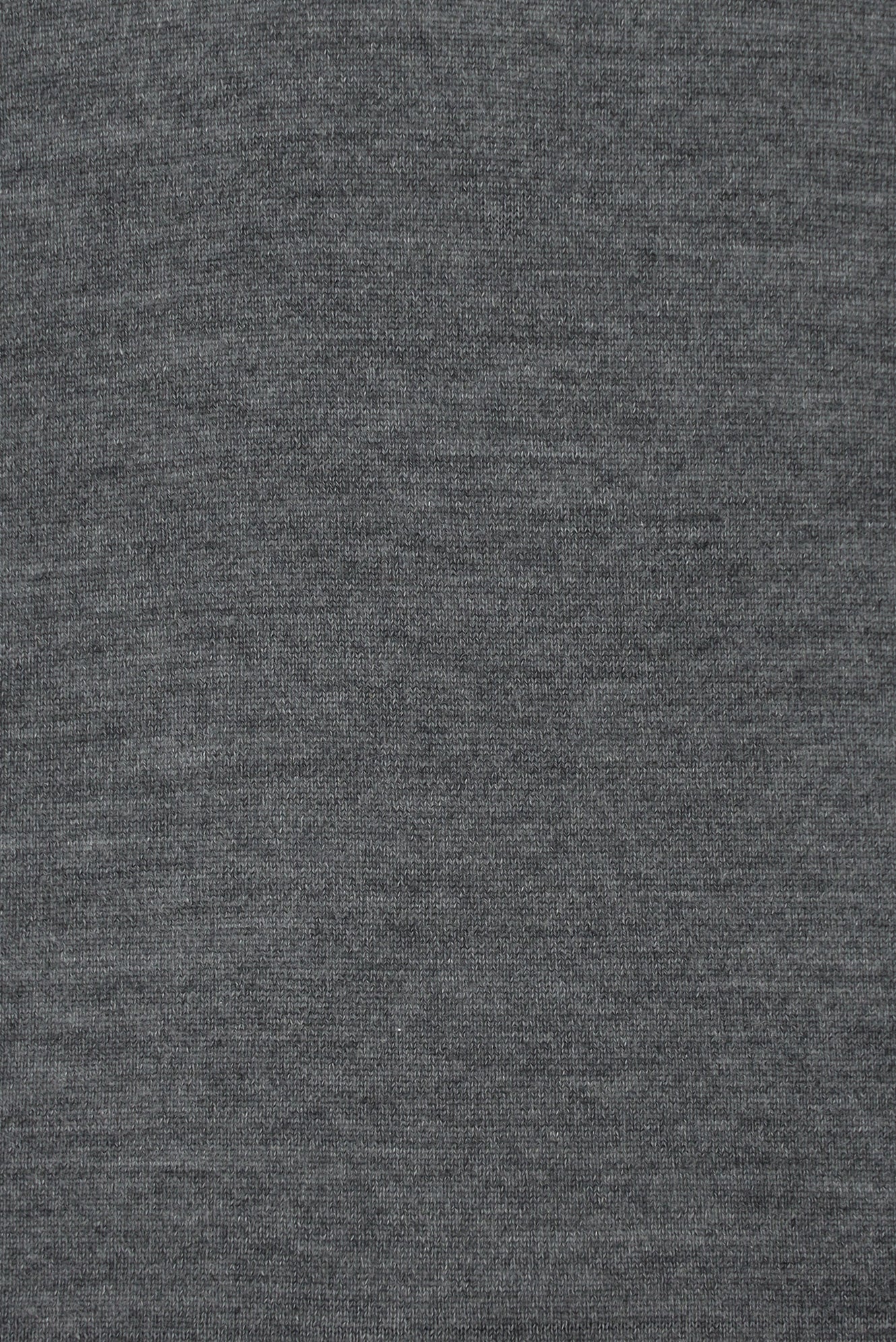 Orta Gri Melanj Bisiklet Yaka Regular Fit Yünlü İtalyan Triko Kazak