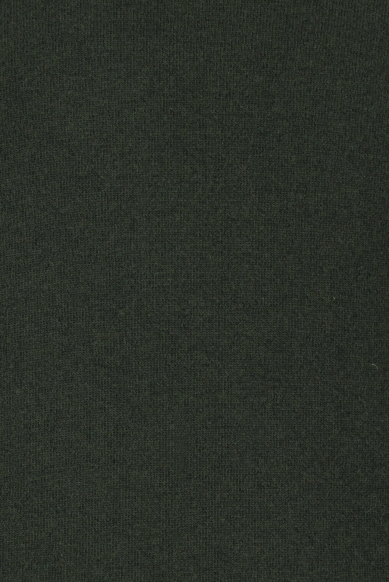 Orta Haki Bisiklet Yaka Regular Fit Yünlü Kaşmirli İtalyan Triko Kazak