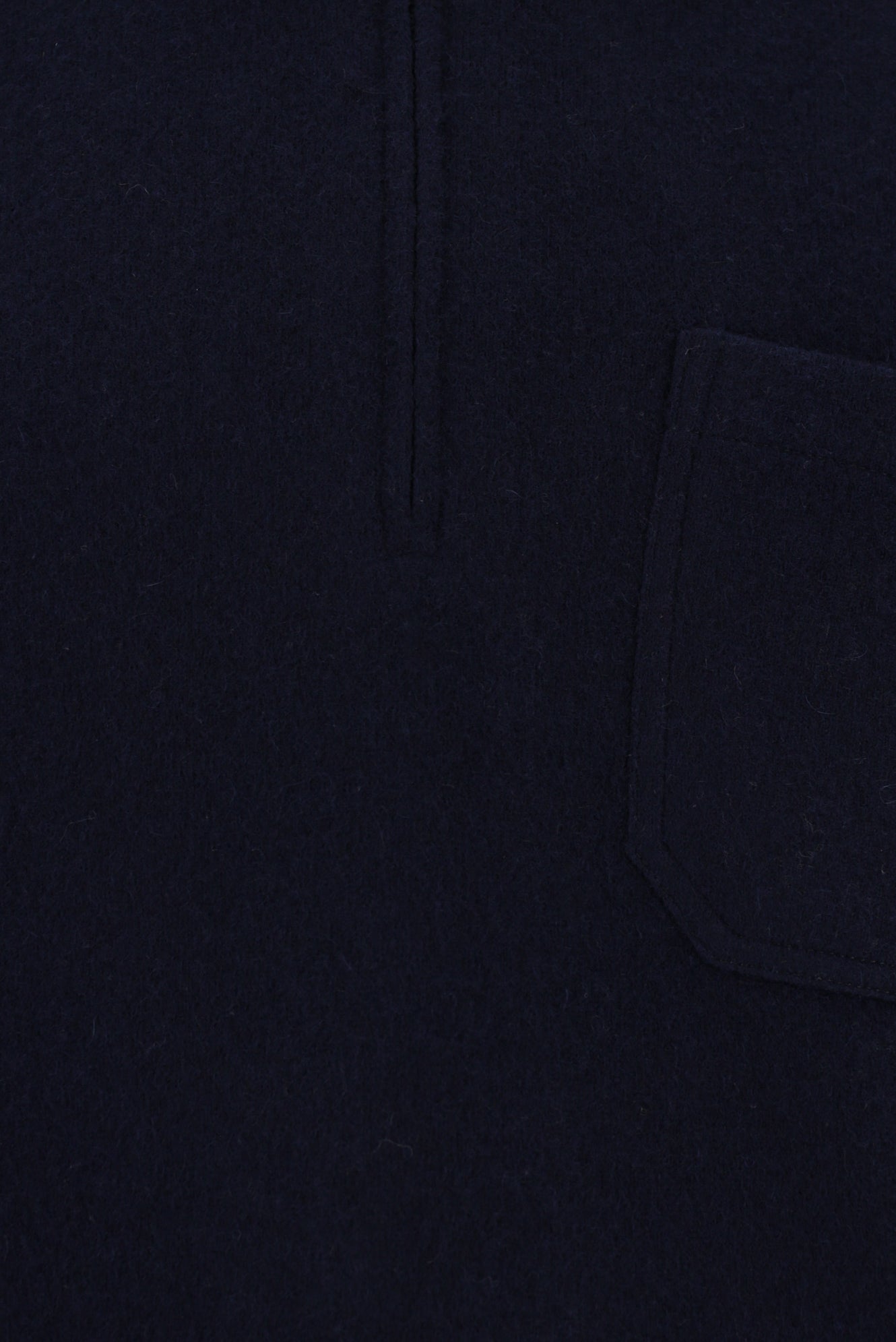 Orta Lacivert Polo Yaka Regular Fit Fermuarlı Kaşmir İtalyan Triko Kazak