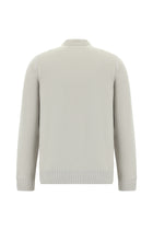 Taş Polo Yaka Regular Fit Fermuarlı Kaşmir İtalyan Triko Kazak