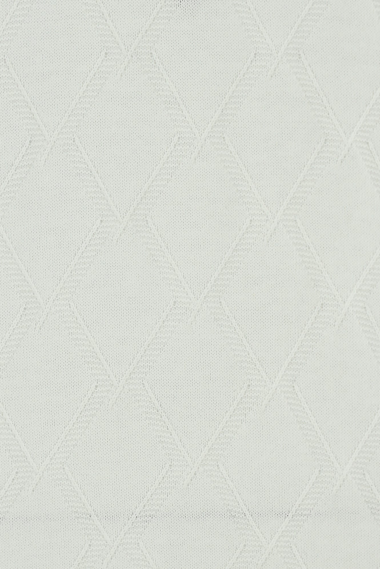 Ekru Yarım Balıkçı Yaka Slim Fit Dar Kesim Desenli Pamuklu Kaşmirli Triko Kazak