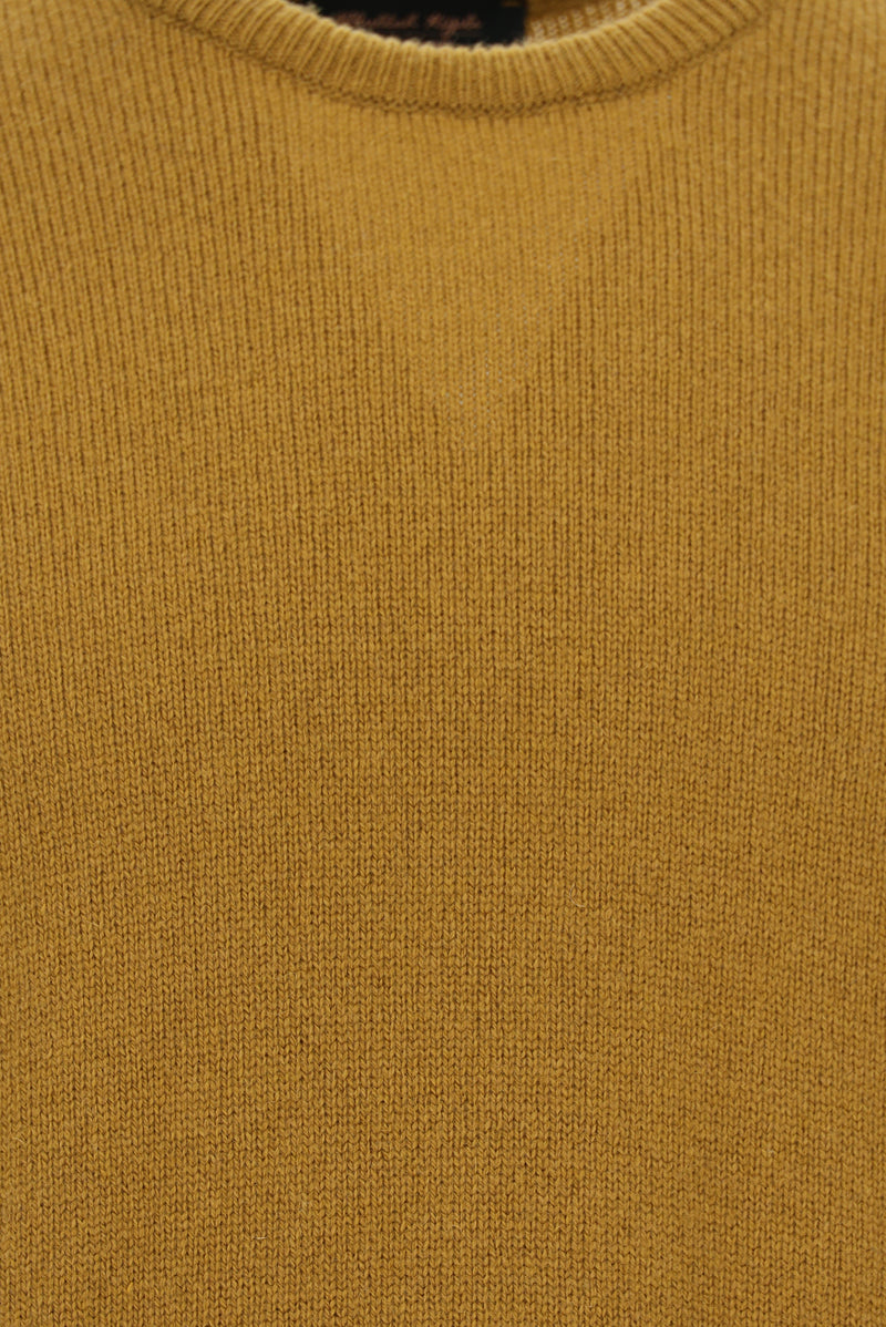 Camel Bisiklet Yaka Regular Fit Desenli Yünlü Triko Kazak