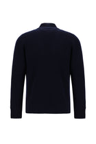 Mavi İtalyan Yünlü Kaşmirli  Triko Hırka