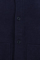 Mavi İtalyan Yünlü Kaşmirli  Triko Hırka