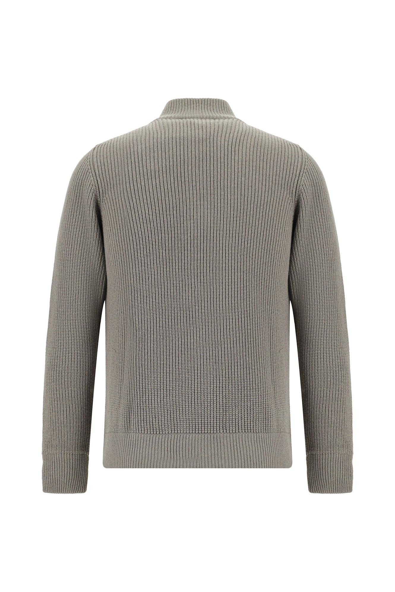 Orta Kahve İtalyan Yünlü Kaşmirli  Triko Hırka