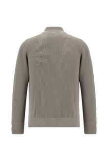 Orta Kahve İtalyan Yünlü Kaşmirli  Triko Hırka