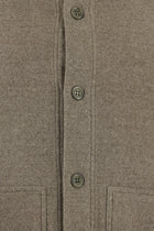 Orta Kahve İtalyan Yünlü Kaşmirli  Triko Hırka