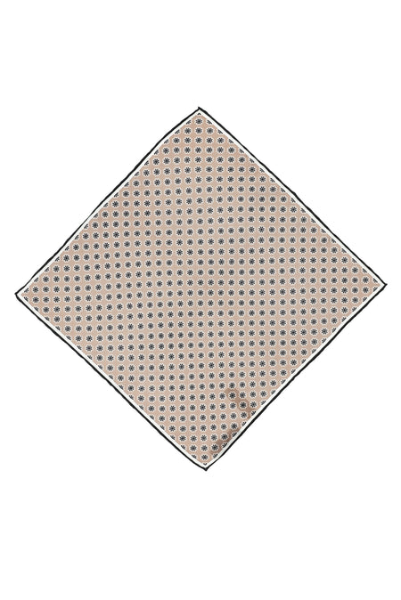 Açık Kahve  Desenli Mendil