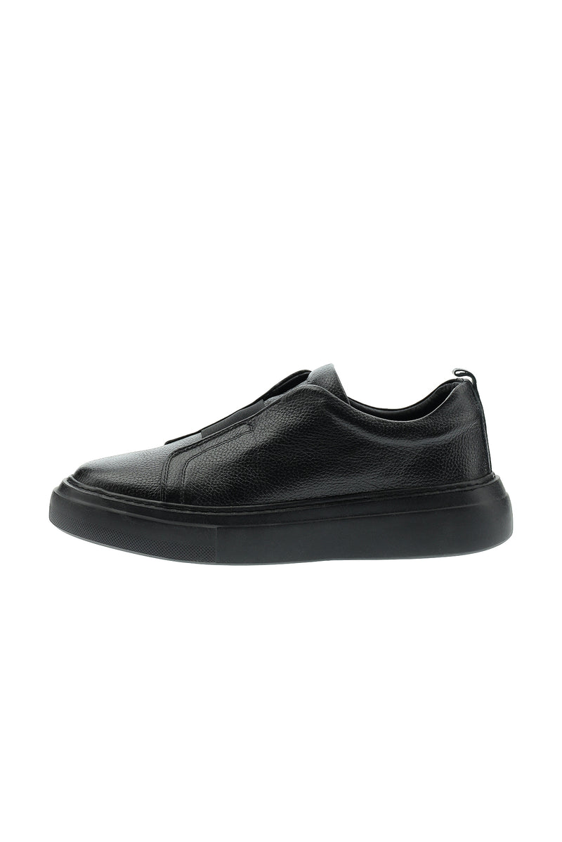 Siyah Sneaker Deri Ayakkabı