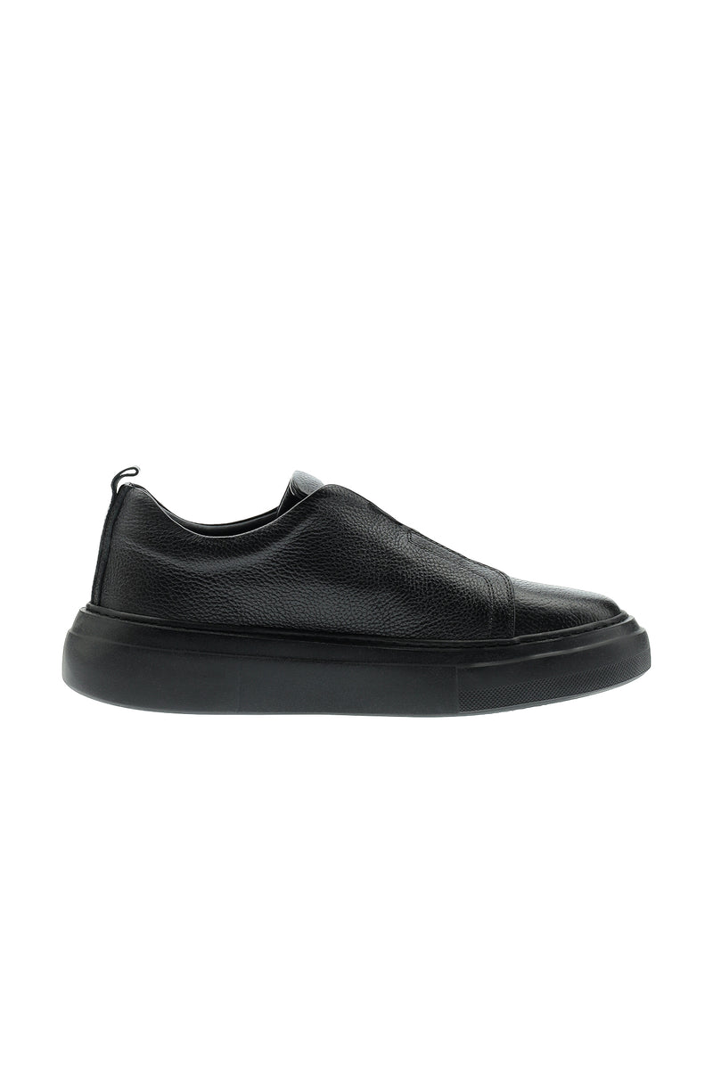 Siyah Sneaker Deri Ayakkabı