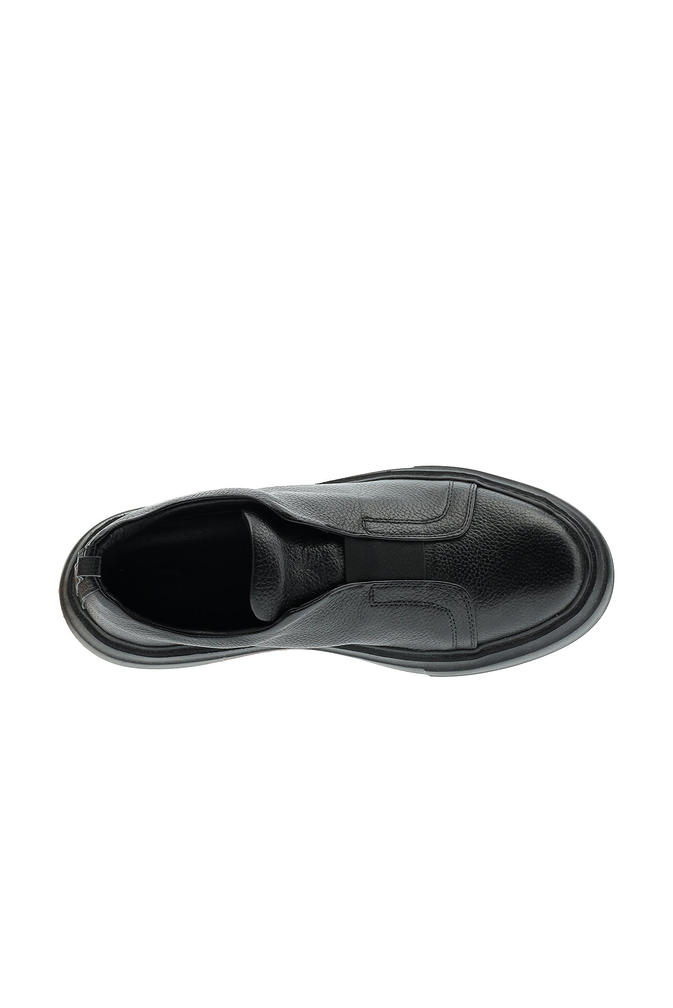 Siyah Sneaker Deri Ayakkabı