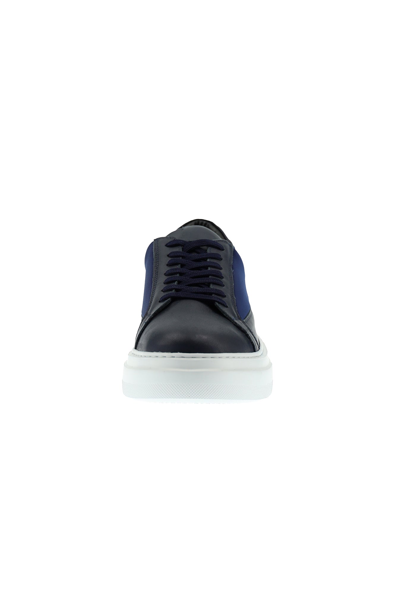 Koyu Lacivert Sneaker Deri Ayakkabı