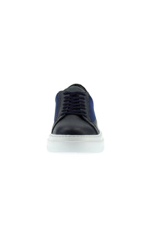 Koyu Lacivert Sneaker Deri Ayakkabı
