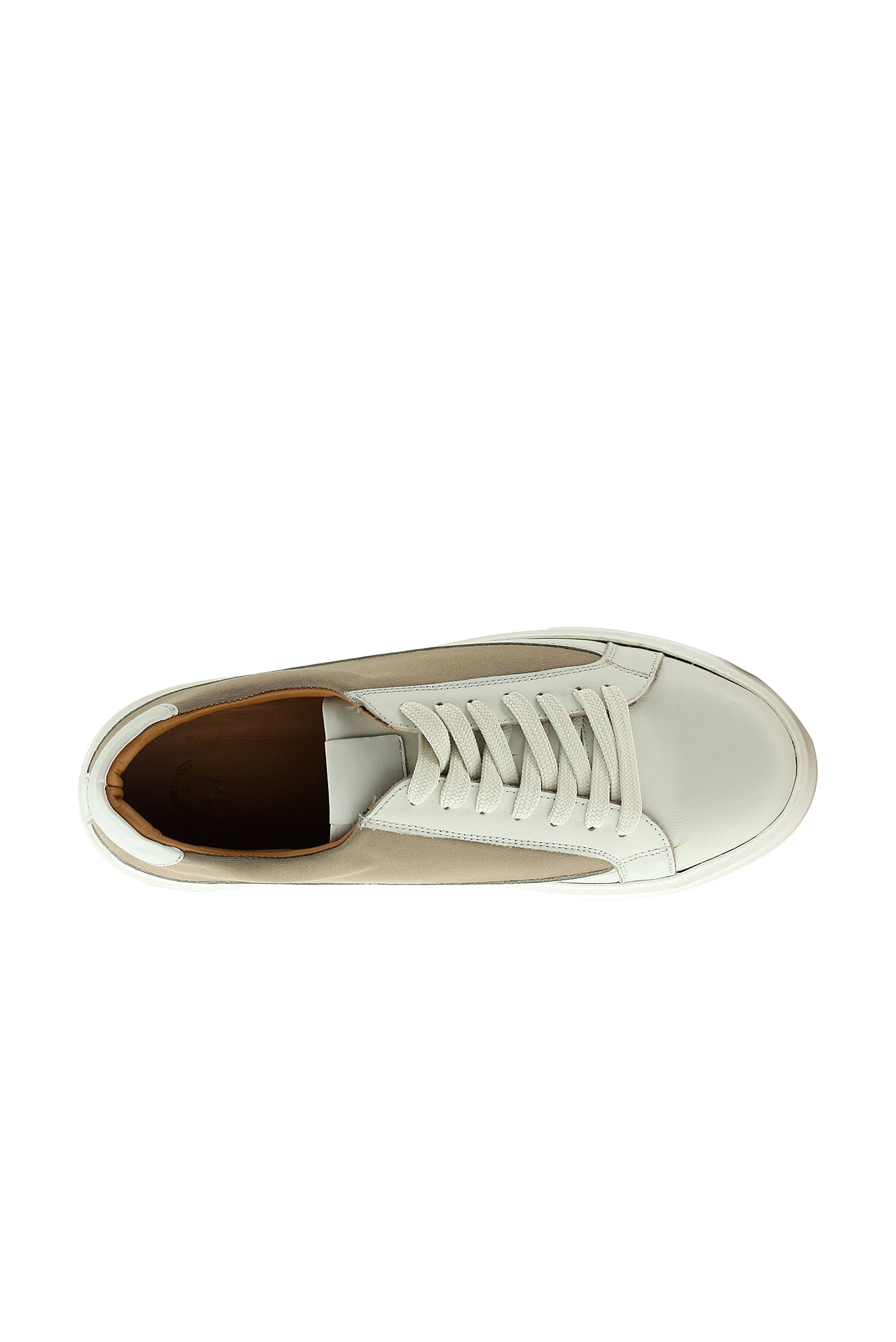 Beyaz Sneaker Deri Ayakkabı
