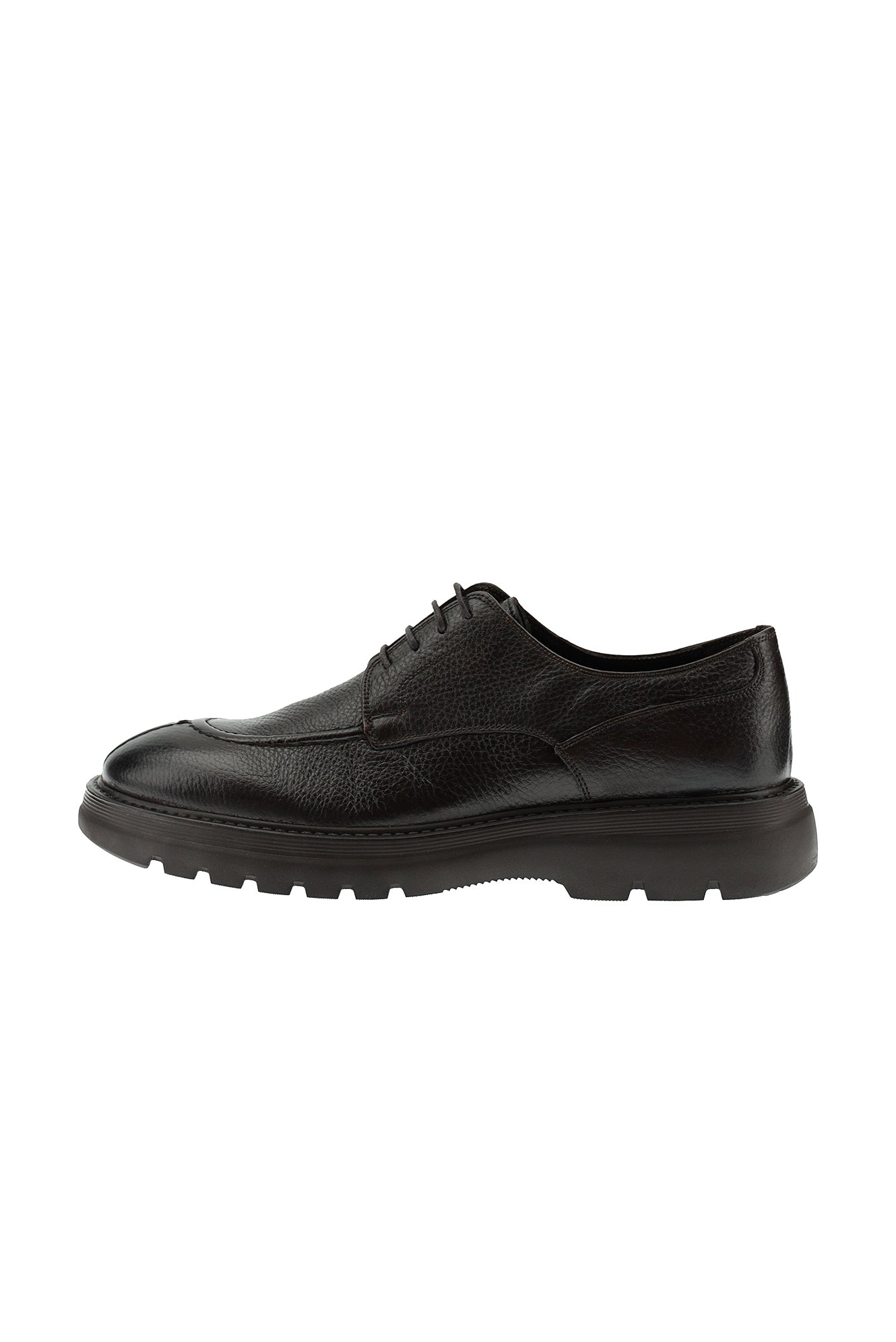 Koyu Kahve Sneaker Deri Ayakkabı