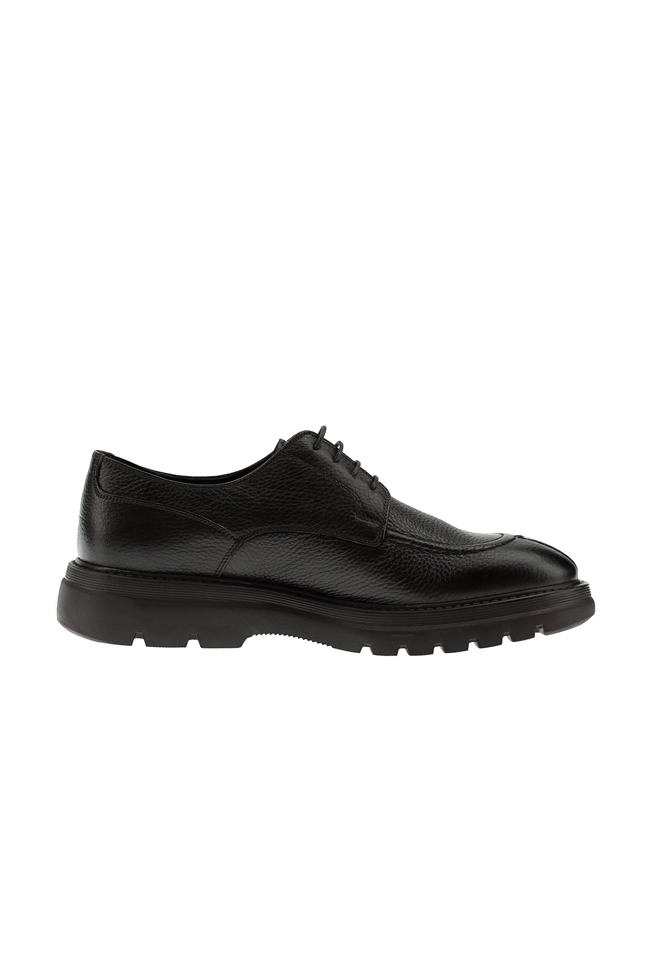 Koyu Kahve Sneaker Deri Ayakkabı