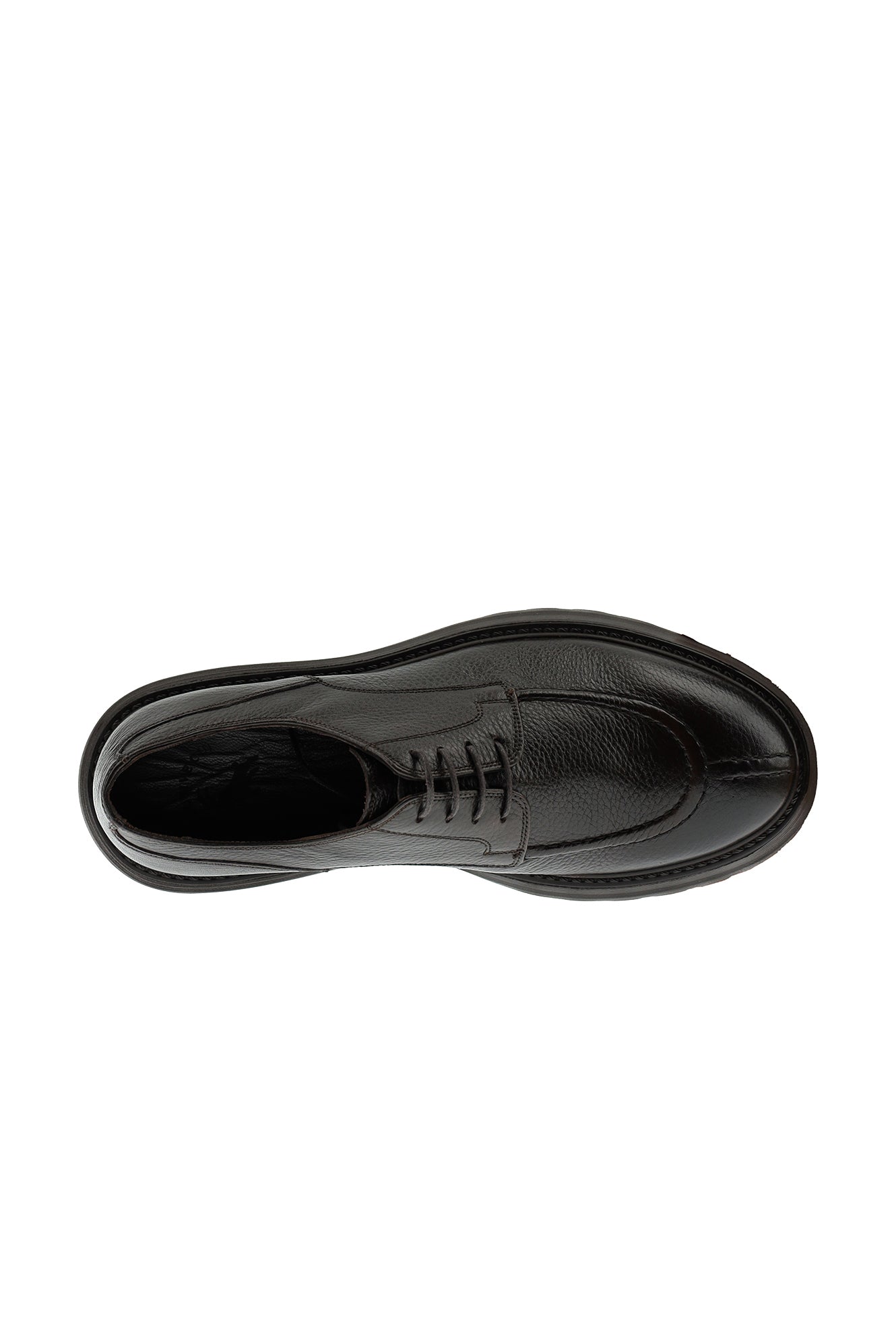 Koyu Kahve Sneaker Deri Ayakkabı