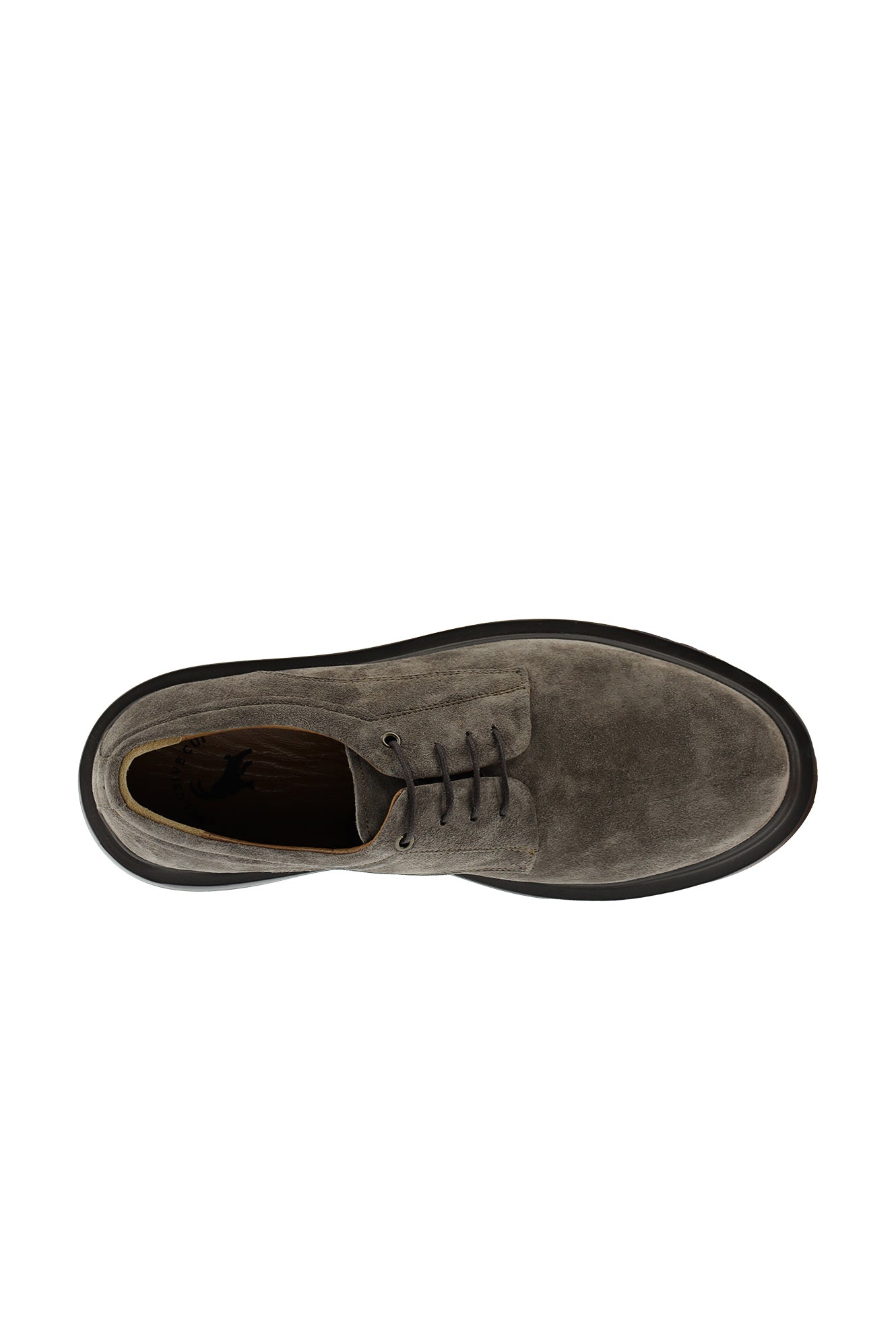 Orta Vizon Sneaker Deri Süet Ayakkabı
