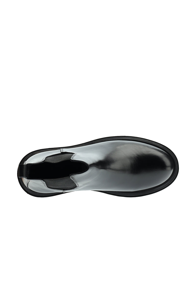 Siyah Deri Chelsea Bot