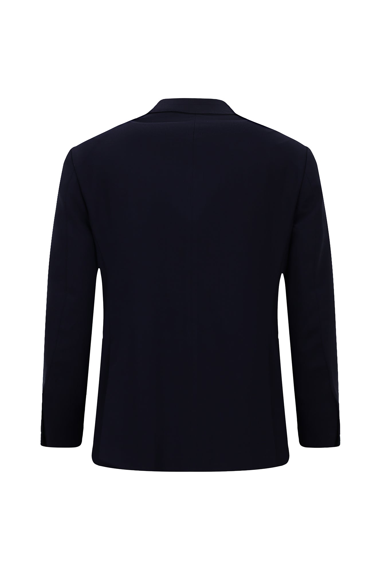 Koyu Lacivert 4 Drop Relaxed Fit Rahat Kesim Mono Yaka Tam Astar Cepli Klasik İtalyan Yün Ceket