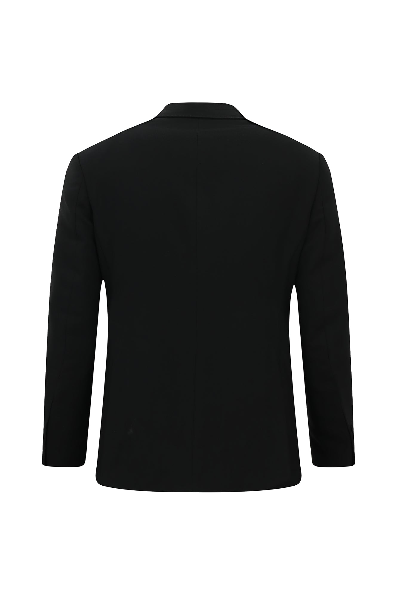 Siyah 6 Drop Regular Fit Standart Kesim Sivri Yaka Tam Astar Cepli Kruvaze İtalyan Yün Ceket