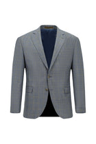 Orta Gri 4 Drop Relaxed Fit Rahat Kesim Yünlü Mono Yaka Tam Astar Cepli Klasik İpek Karışımlı İtalyan Ceket