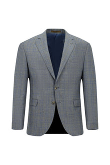 Orta Gri 6 Drop Regular Fit Standart Kesim Yünlü Mono Yaka Tam Astar Cepli Klasik İpek Karışımlı İtalyan Ceket