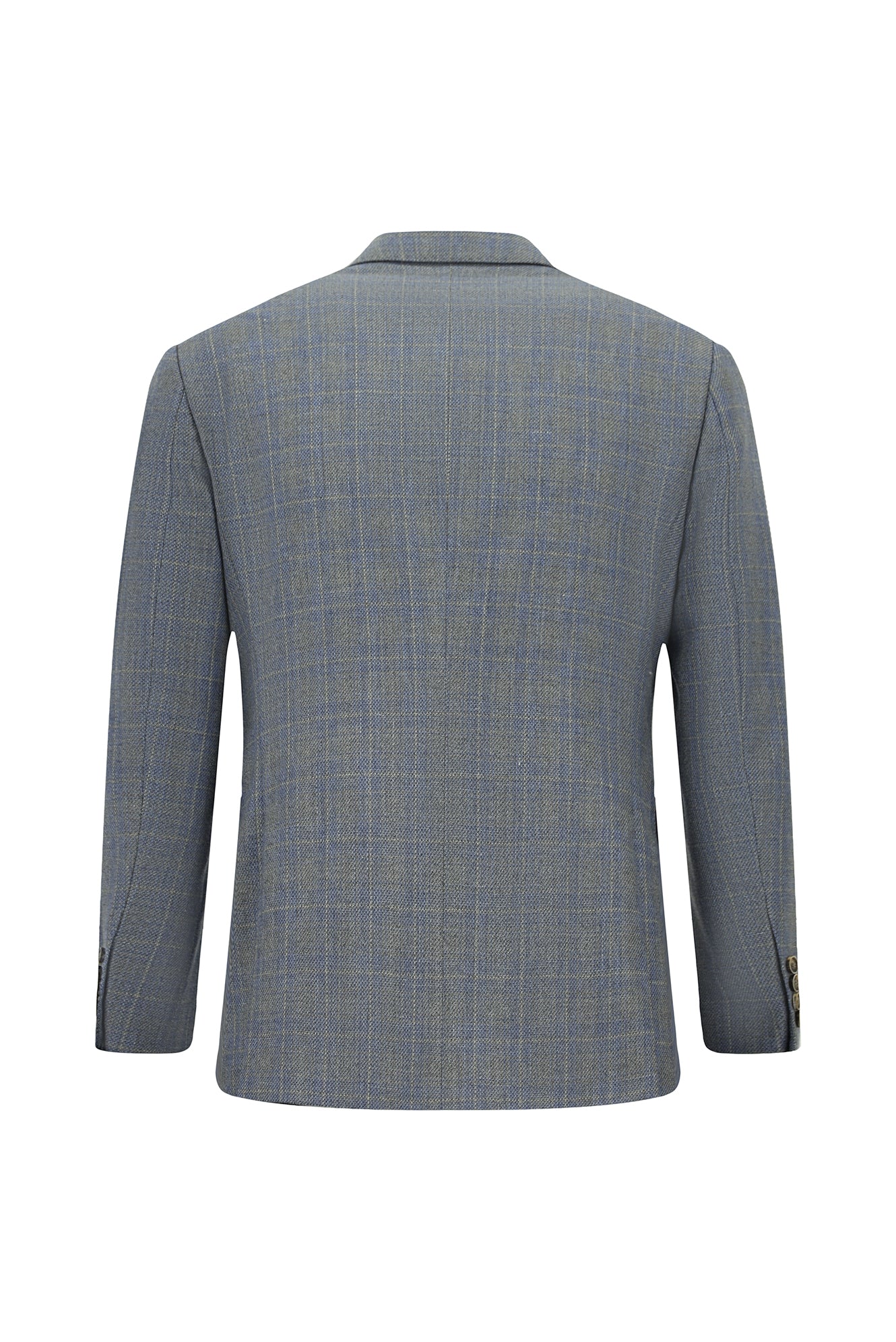 Orta Gri 4 Drop Relaxed Fit Rahat Kesim Yünlü Mono Yaka Tam Astar Cepli Klasik İpek Karışımlı İtalyan Ceket