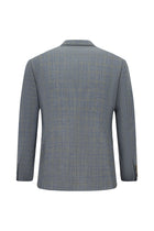 Orta Gri 6 Drop Regular Fit Standart Kesim Yünlü Mono Yaka Tam Astar Cepli Klasik İpek Karışımlı İtalyan Ceket