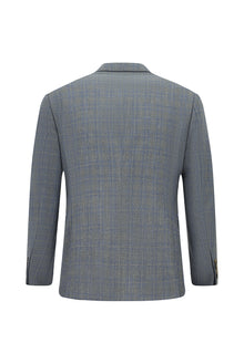 Orta Gri 6 Drop Regular Fit Standart Kesim Yünlü Mono Yaka Tam Astar Cepli Klasik İpek Karışımlı İtalyan Ceket