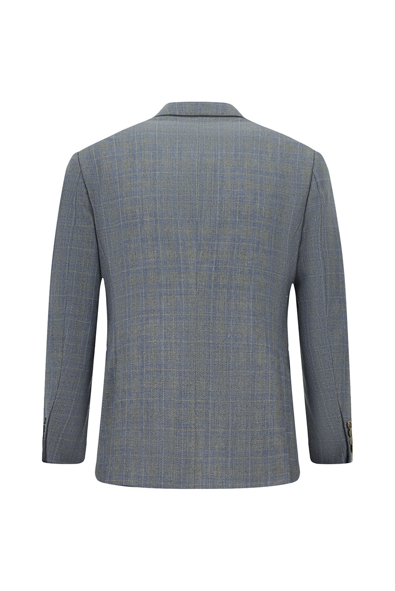 Orta Gri 6 Drop Regular Fit Standart Kesim Yünlü Mono Yaka Tam Astar Cepli Klasik İpek Karışımlı İtalyan Ceket