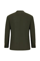 Orta Haki 7 Drop Slim Fit Dar Kesim Ceket