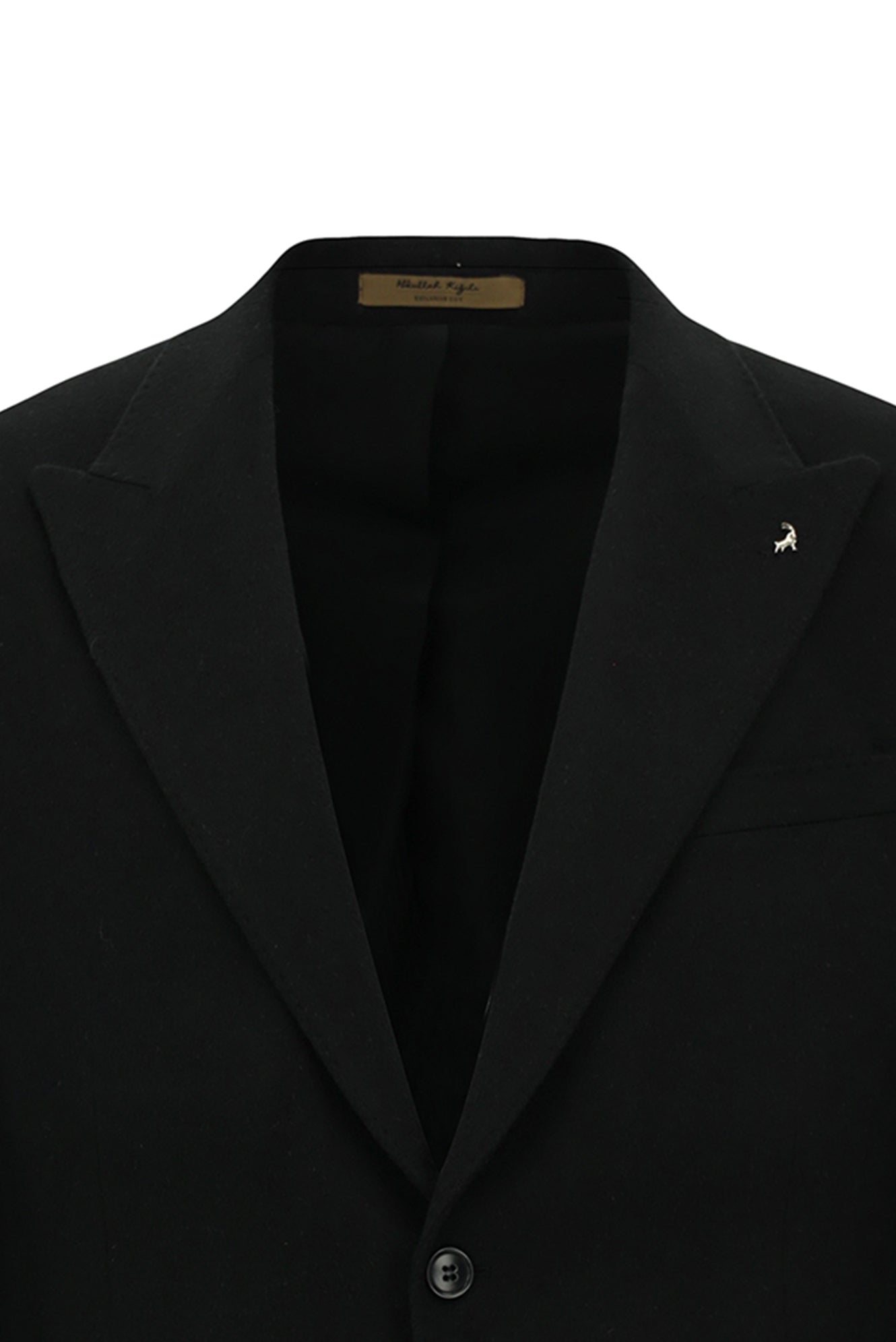 Siyah 6 Drop Regular Fit Standart Kesim Sivri Yaka Tam Astar Cepli Klasik İtalyan Deve Tüyü Ceket