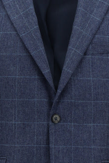 Mavi 4 Drop Relaxed Fit Rahat Kesim Klasik Ekose Yünlü Ceket-Abdullah Ki??l?