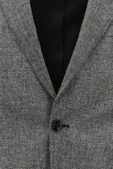 Aç?k Füme 7 Drop Slim Fit Dar Kesim Desenli Yünlü Klasik Ceket-Abdullah Ki??l?