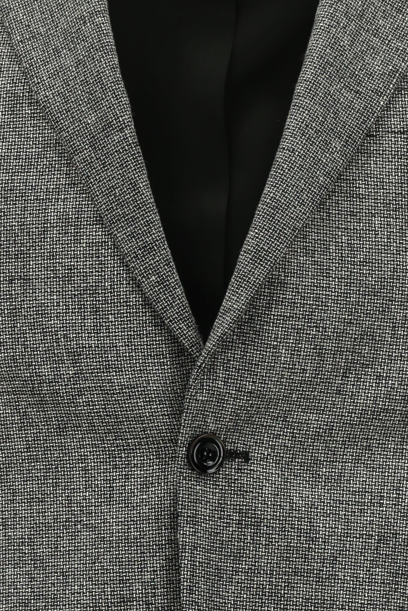 Açık Füme Relaxed Fit Rahat Kesim Desenli Yünlü Klasik Ceket