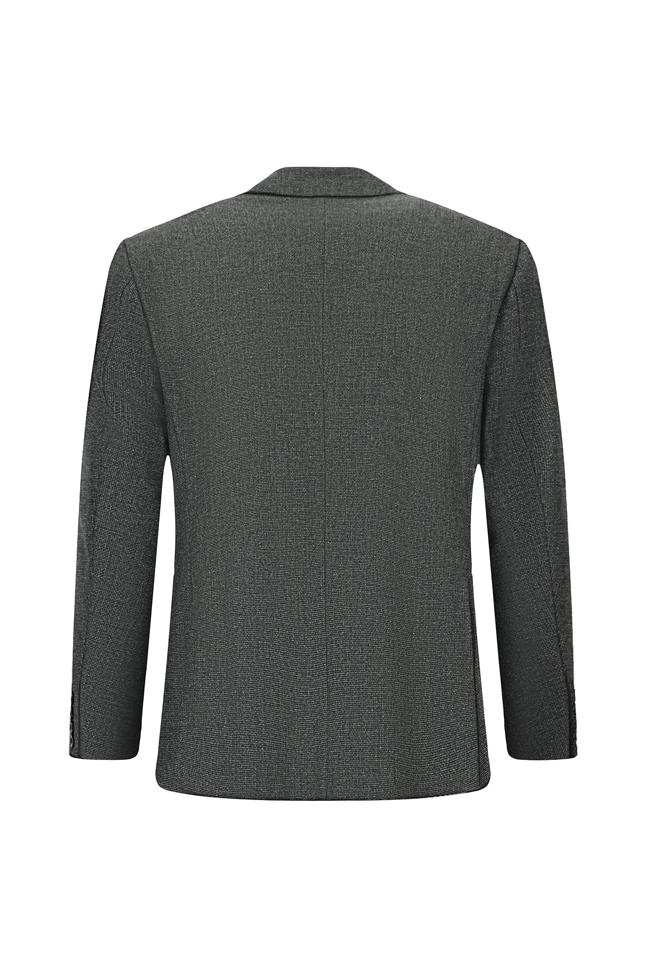 Koyu Füme 4 Drop Relaxed Fit Rahat Kesim Desenli Yünlü Klasik Ceket-Abdullah Ki??l?