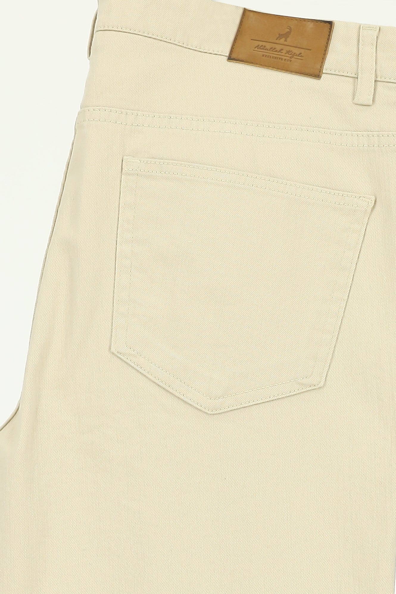 Açık Bej Regular Fit 5 Cep Pamuklu Düz Spor Pantolon