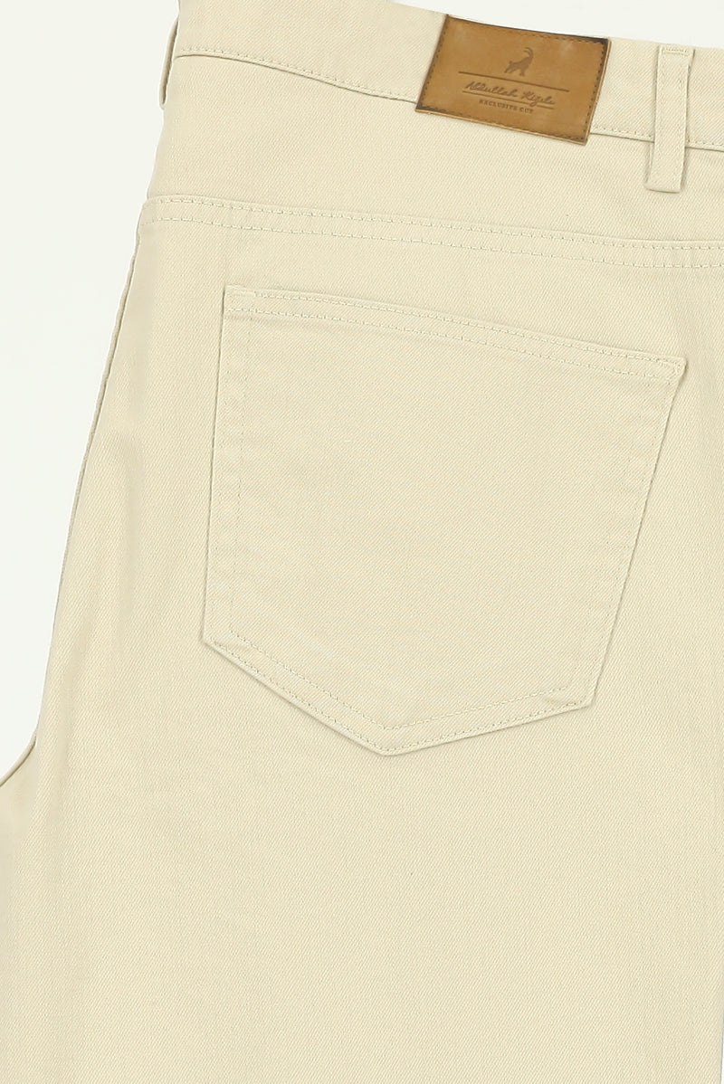 Açık Bej Regular Fit Likralı Kanvas / Chino Pantolon