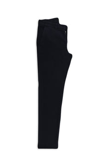 Orta Lacivert 4 Drop Relaxed Fit Rahat Kesim Lyocell Karışımlı Yandan Cepli Esnek Kanvas / Chino Pantolon