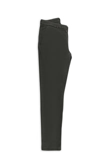 Koyu Antrasit 7 Drop Slim Fit Dar Kesim Pamuklu Lyocell Karışımlı Yandan Cepli Esnek Kanvas / Chino Pantolon