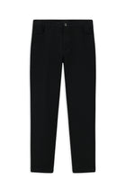 Siyah Relaxed Fit Rahat Kesim Likralı Kanvas / Chino Pantolon
