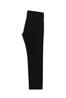 Siyah Relaxed Fit Rahat Kesim Likralı Kanvas / Chino Pantolon