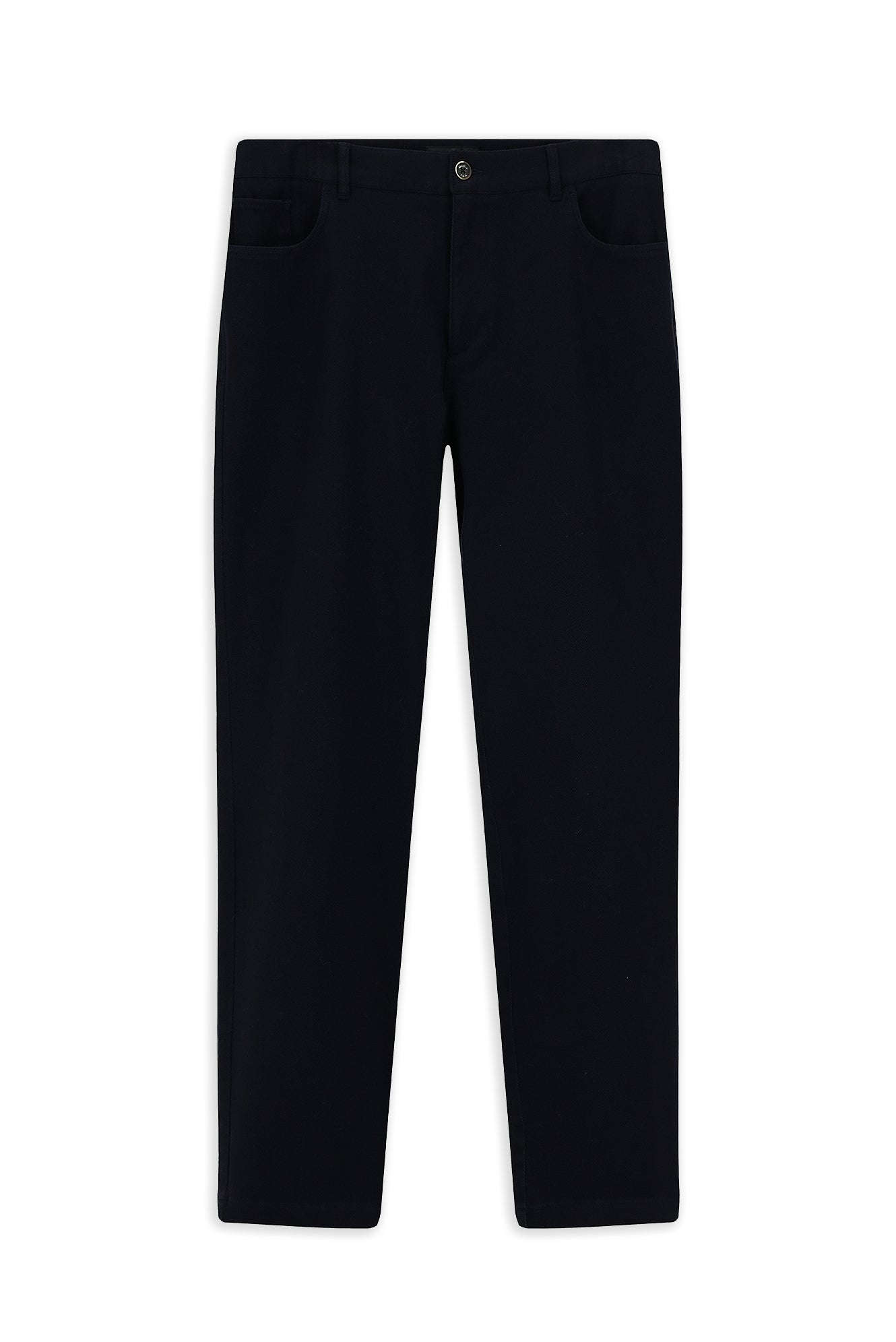 Koyu Lacivert Relaxed Fit Rahat Kesim Likralı Kanvas / Chino Pantolon