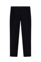 Koyu Lacivert Relaxed Fit Rahat Kesim Likralı Kanvas / Chino Pantolon